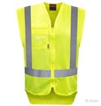 Hi Vis DN Zip Vest  Yellow