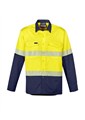 Mens Rugged Cooling Hi Vis Segmented Tape LS Shirt