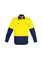 Mens Hi Vis Closed Front LS Shirt