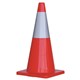 Orange Traffic Cone With Reflective Strip
